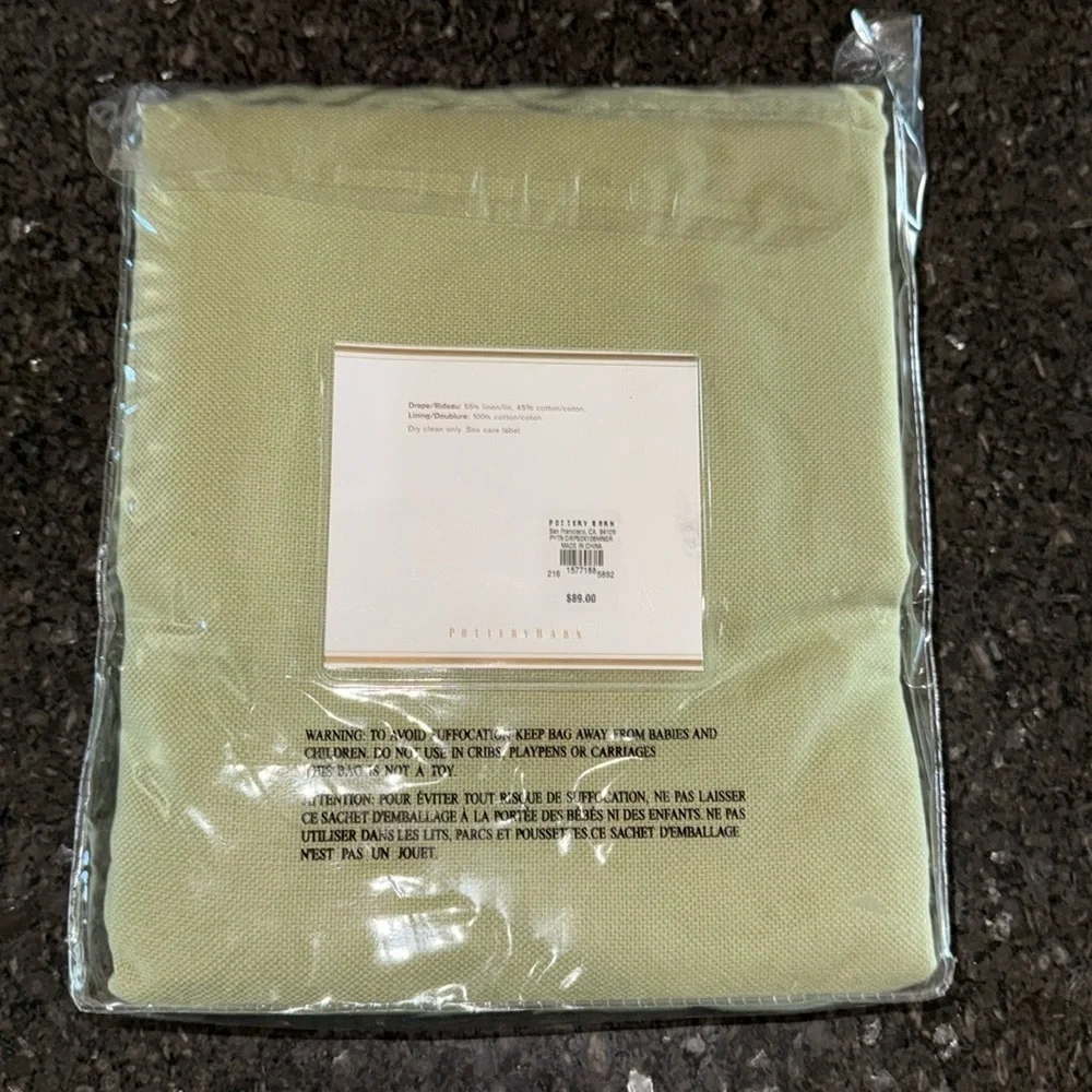 NWT Pottery Barn Pole Top Peyton Drape